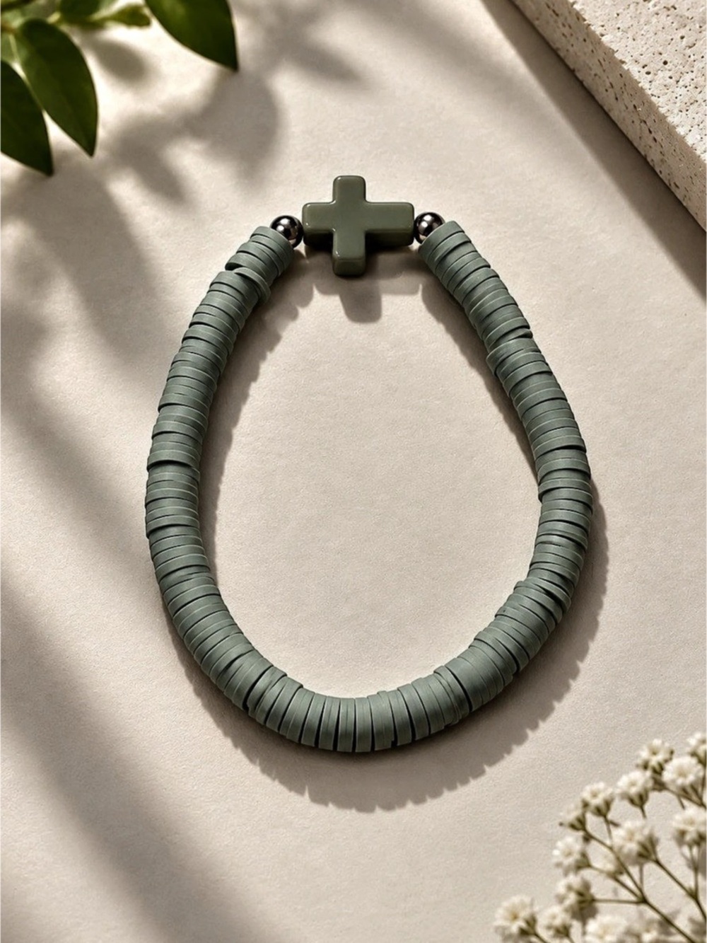 Green Beaded bracelet